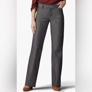 Lee Flex Motion Trouser Dress Pants Gray Women’s Size 2 Short BRAND NEW
